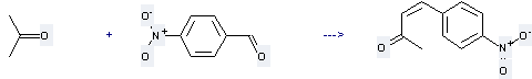 The 3-Buten-2-one, 4-(4-nitrophenyl)- can be obtained by 4-Nitro-benzaldehyde and  Propan-2-one.